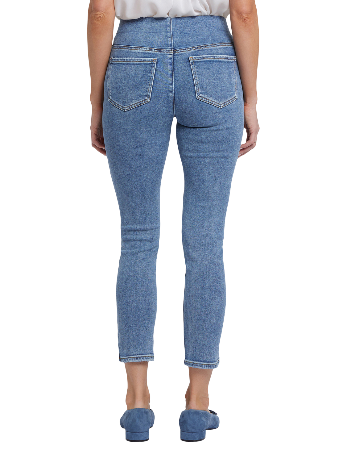 Product image 2 of 6, which shows NYDJ Ami Skinny Pull On Ankle Jeans, Minorca Isle, XS