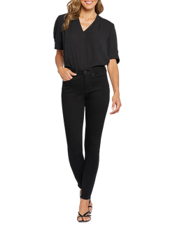 NYDJ Petite Ami Skinny Jeans, Black, Black
