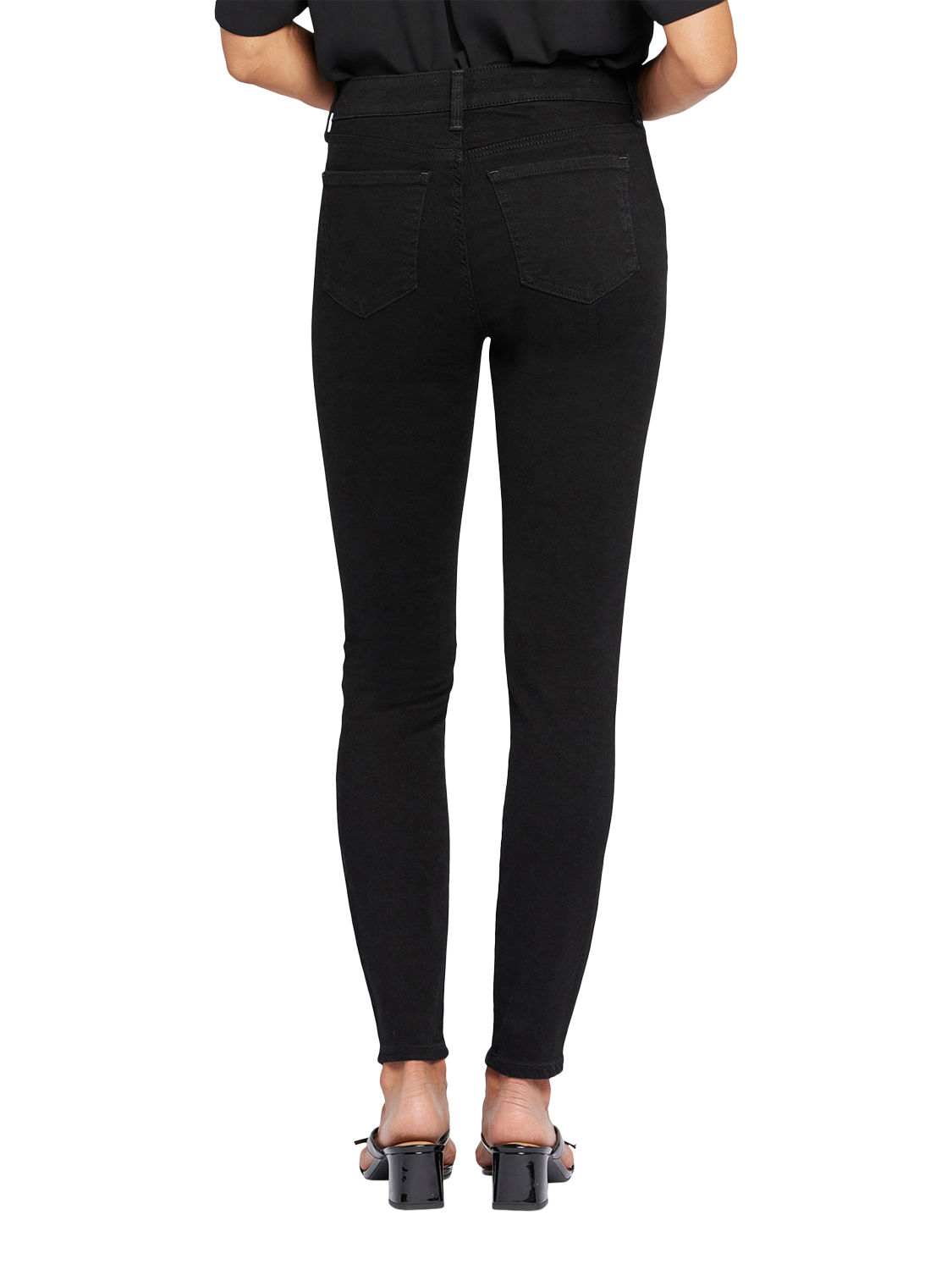 Product image 2 of 6, which shows NYDJ Petite Ami Skinny Jeans, Black, 4