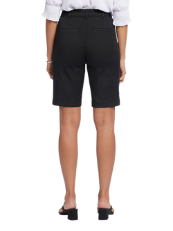 NYDJ Stretch Twill Bermuda Shorts - view 2, Black
