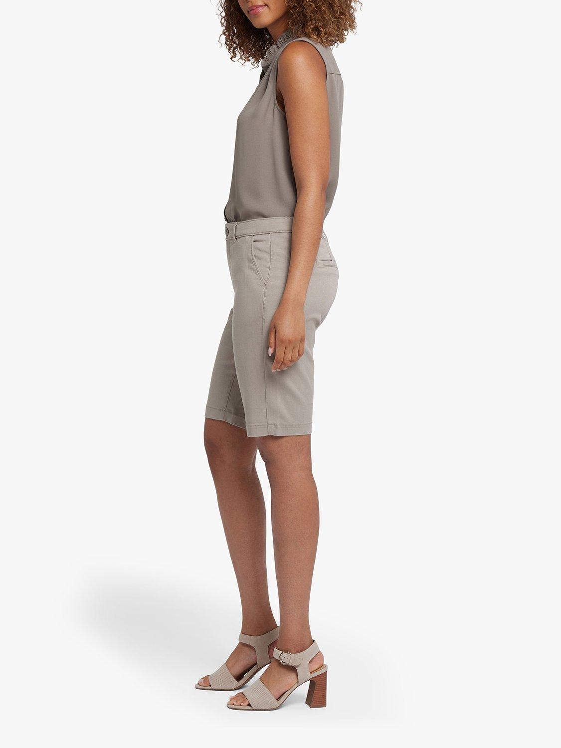 Product image 7 of 7, which shows NYDJ Stretch Twill Bermuda Shorts, Rosemary, 4