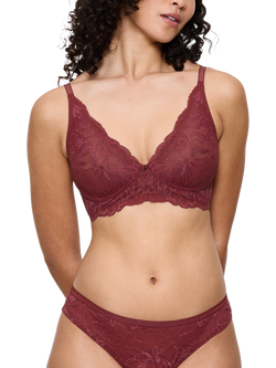 Triumph Amourette Charm N03 Non-Wired Lace Bra, Sweet Marsala, Sweet Marsala