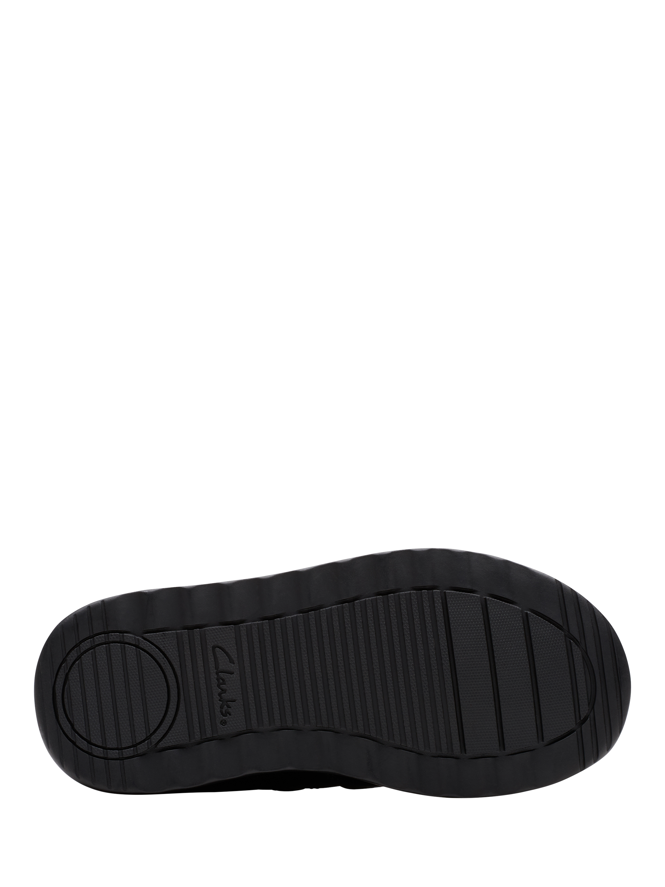 Product image 3 of 6, which shows Clarks Kids' Daze Kick K Leather School Shoes, Black, 10 F Jnr