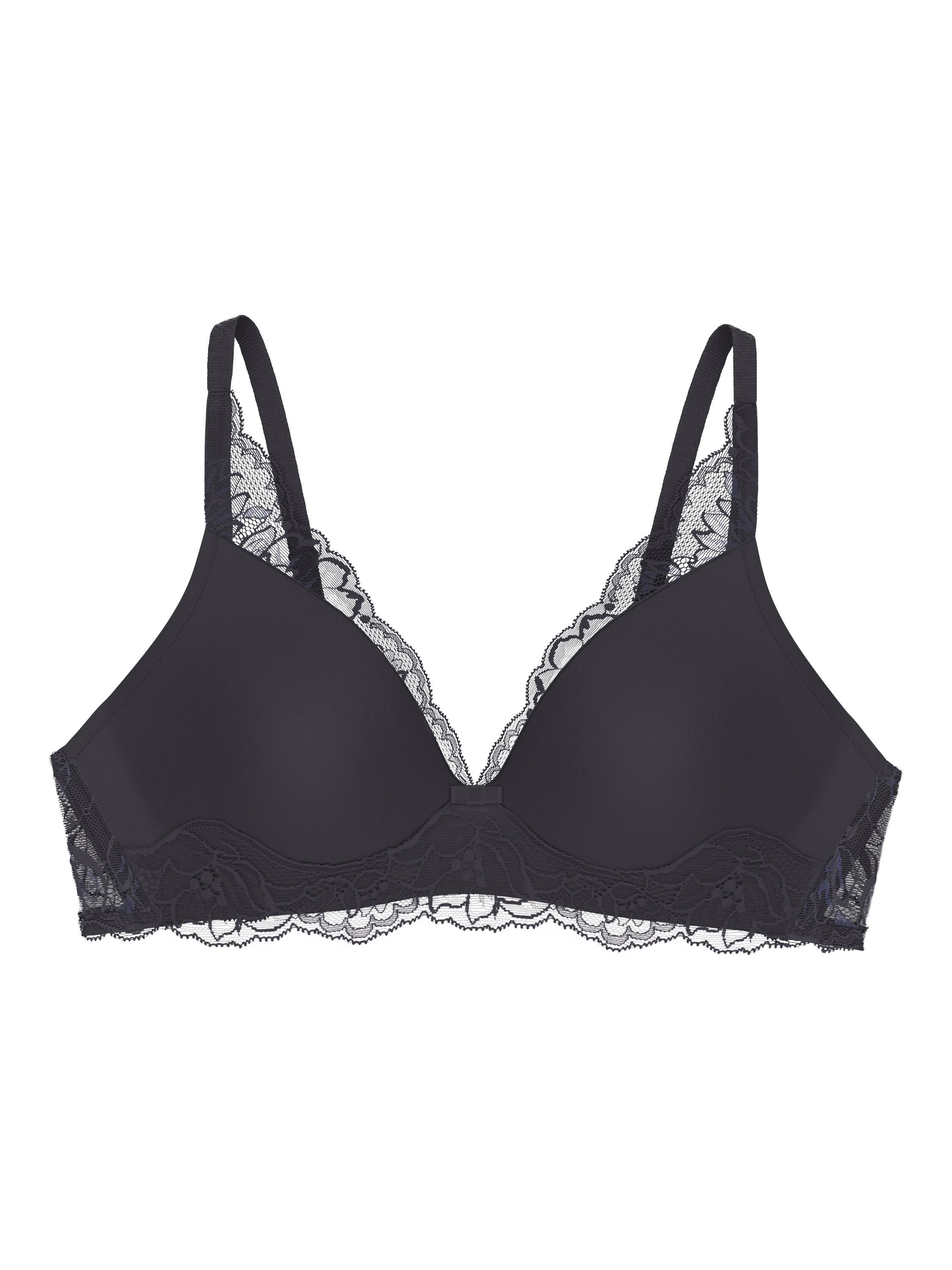 Product image 5 of 5, which shows Triumph Amourette Charm Lace Bralette, Ink Grey, 34A