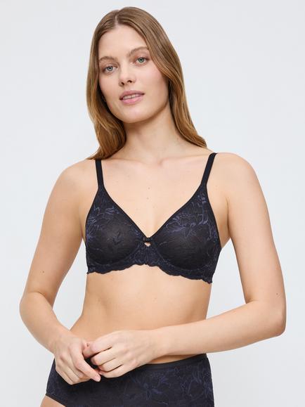 Triumph Amourette Charm Non-Padded Bra, Ink Grey, Ink Grey