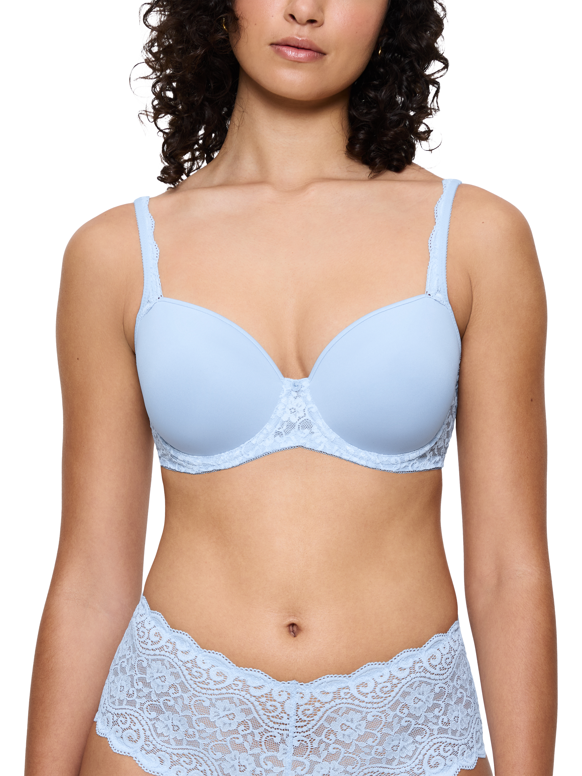 Product image 1 of 1, which shows Triumph Amourette Underwired Padded Spacer Cup Bra, Ice, 32B