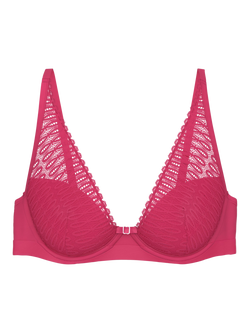 Triumph Aura Spotlight Underwired Plunge Bra, Flashy Pink