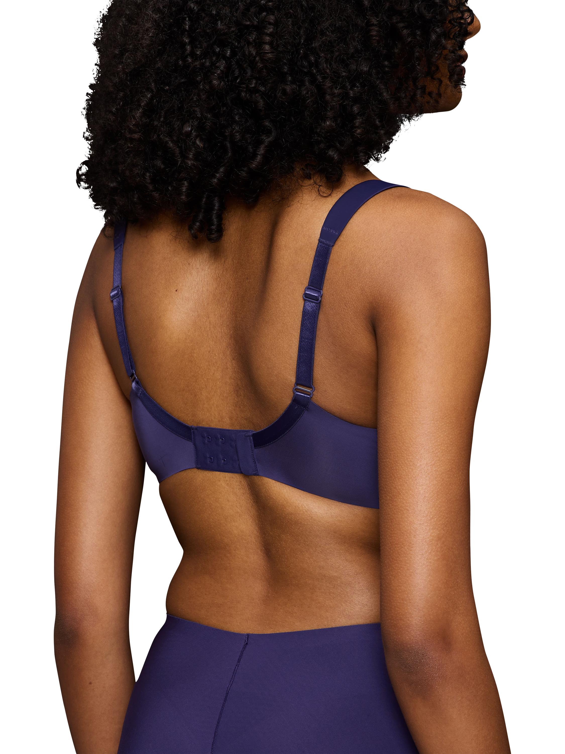 Product image 2 of 6, which shows Triumph Body Make-Up Illusion Curve Minimiser Bra, Prussian Blue, 32C