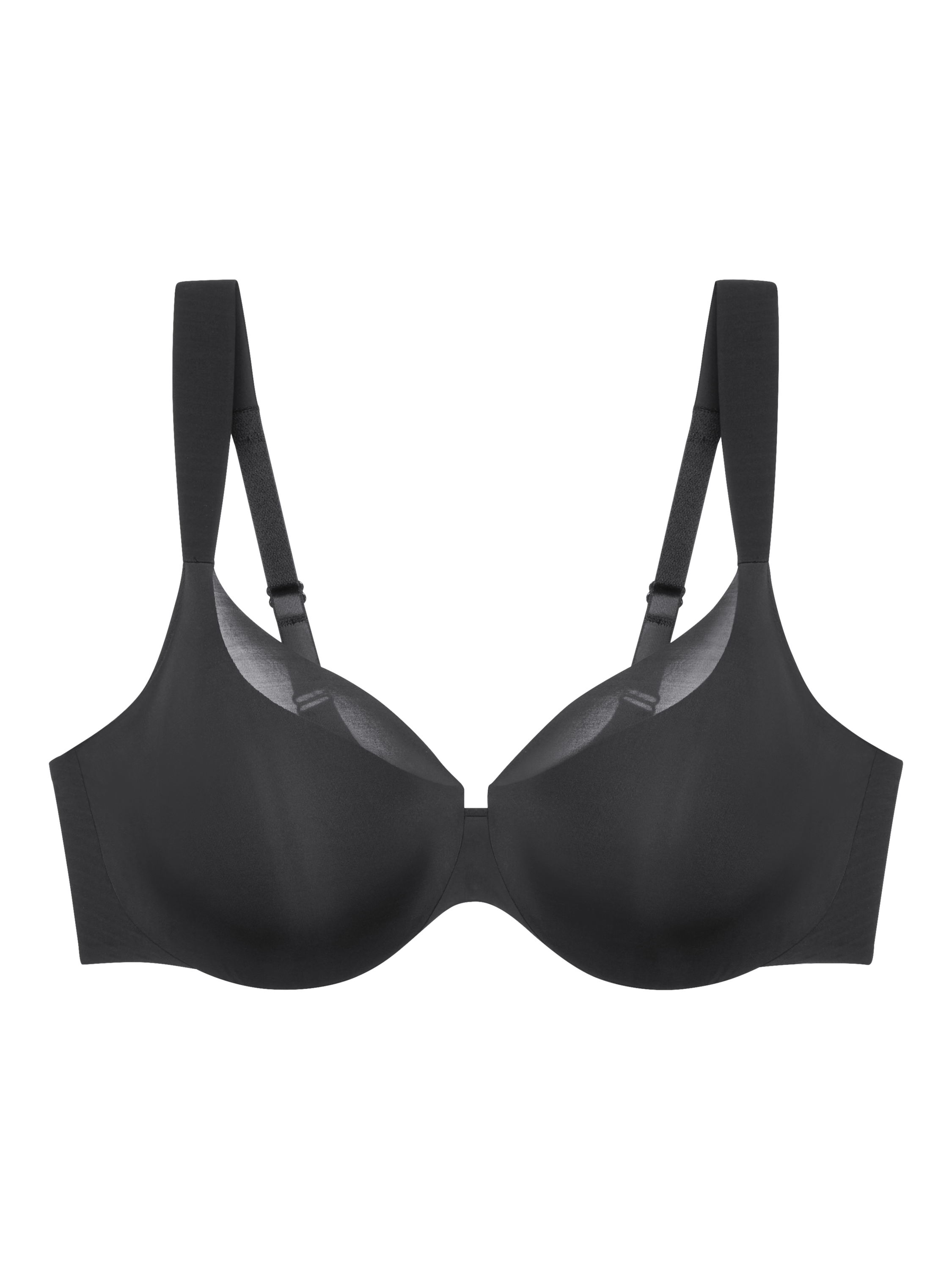 Product image 6 of 6, which shows Triumph Body Make-Up Illusion Curve Minimiser Bra, Black, 32C