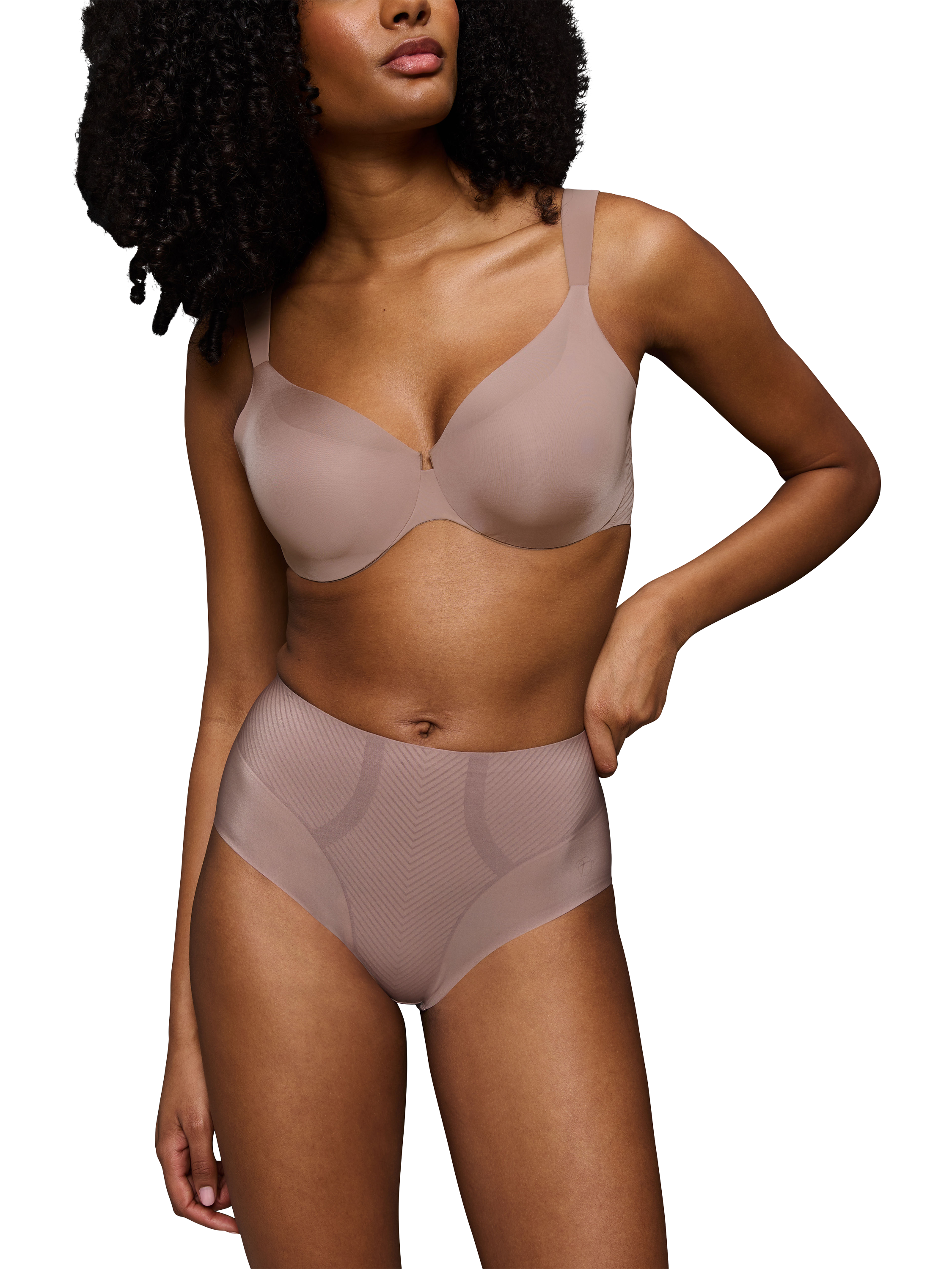 Product image 5 of 6, which shows Triumph Body Make-Up Illusion Curve Minimiser Bra, Chocolate Mousse, 32C