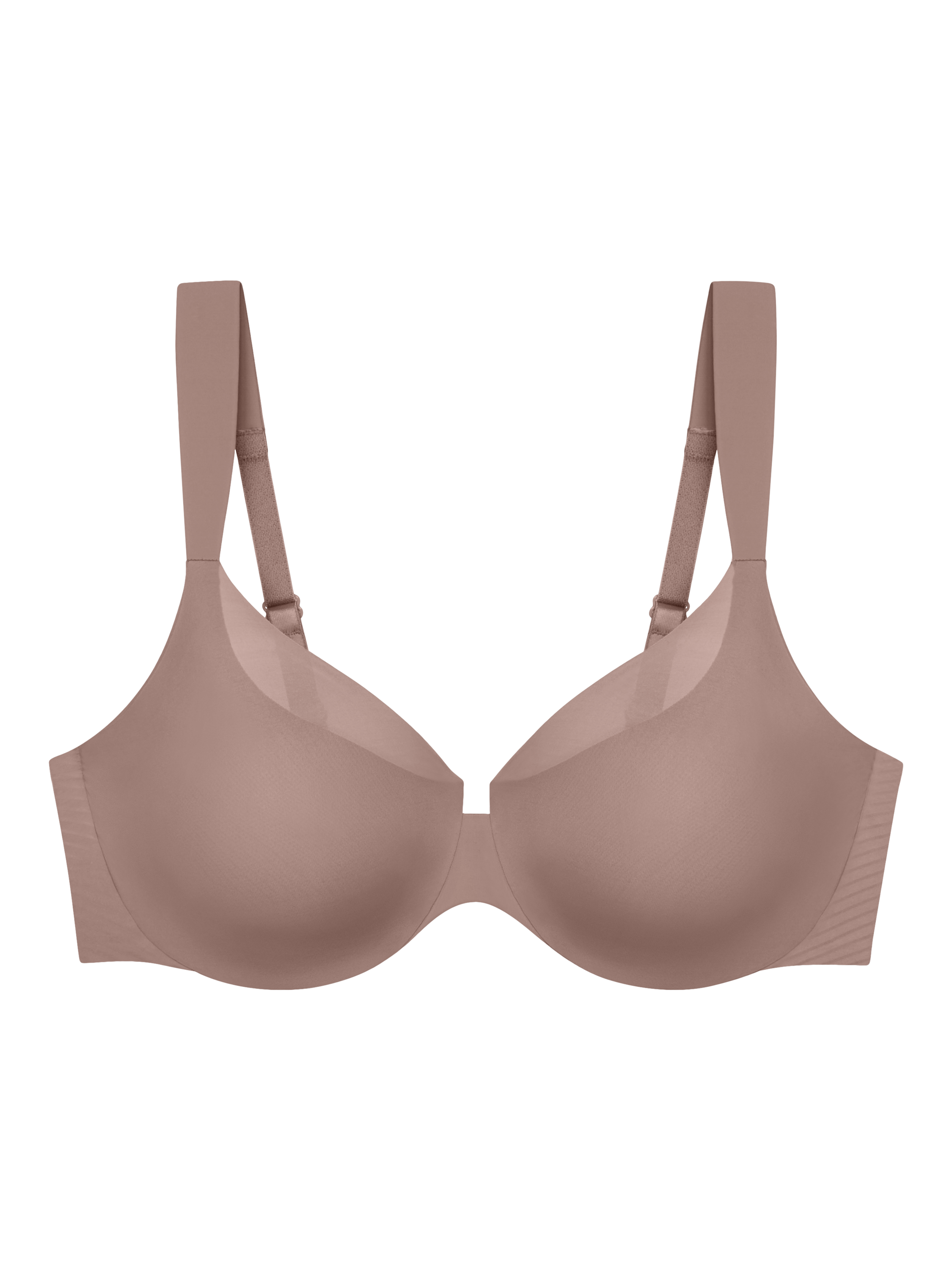Product image 6 of 6, which shows Triumph Body Make-Up Illusion Curve Minimiser Bra, Chocolate Mousse, 32C