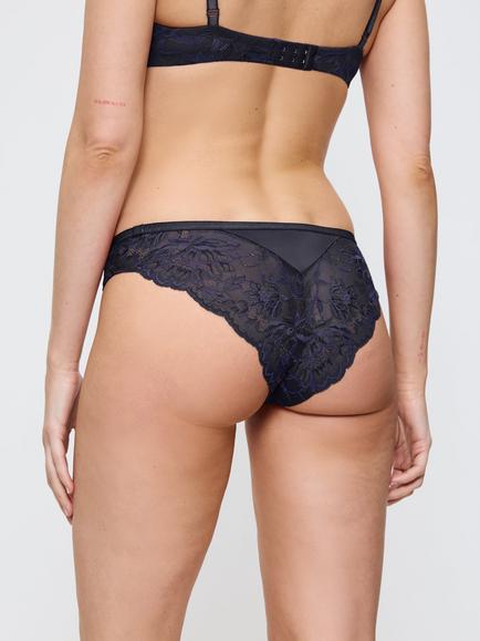 Triumph Amourette Charm Lace Brazilian Knickers - view 2, Ink Grey