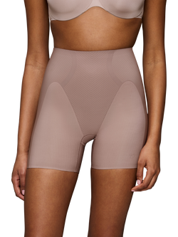 Triumph Body Make-Up Illusion Curve High-Waist Shorts, Chocolate Mousse