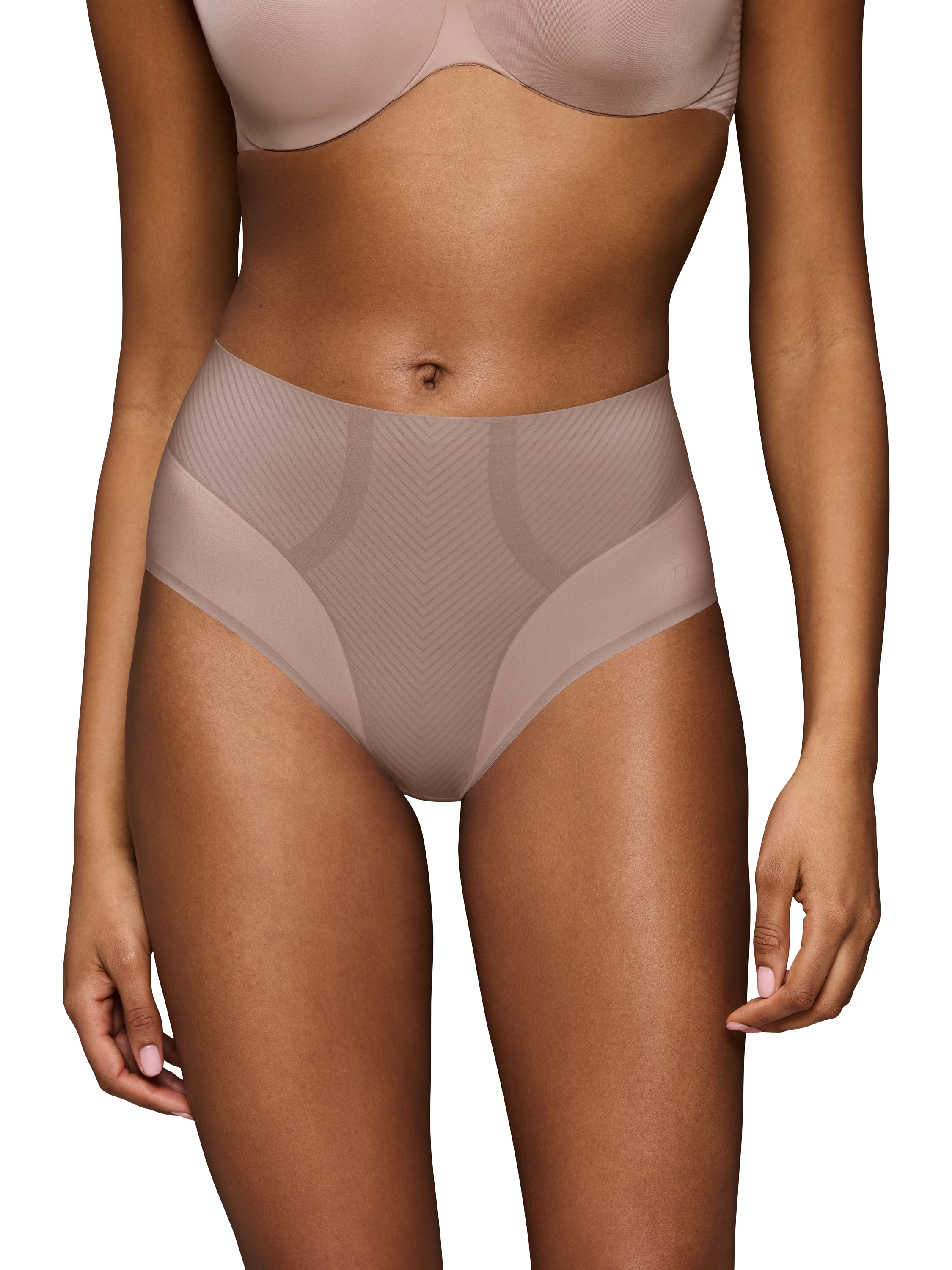 Product image 1 of 5, which shows Triumph Body Make-Up Illusion Curve Maxi Knickers, Chocolate Mousse, S