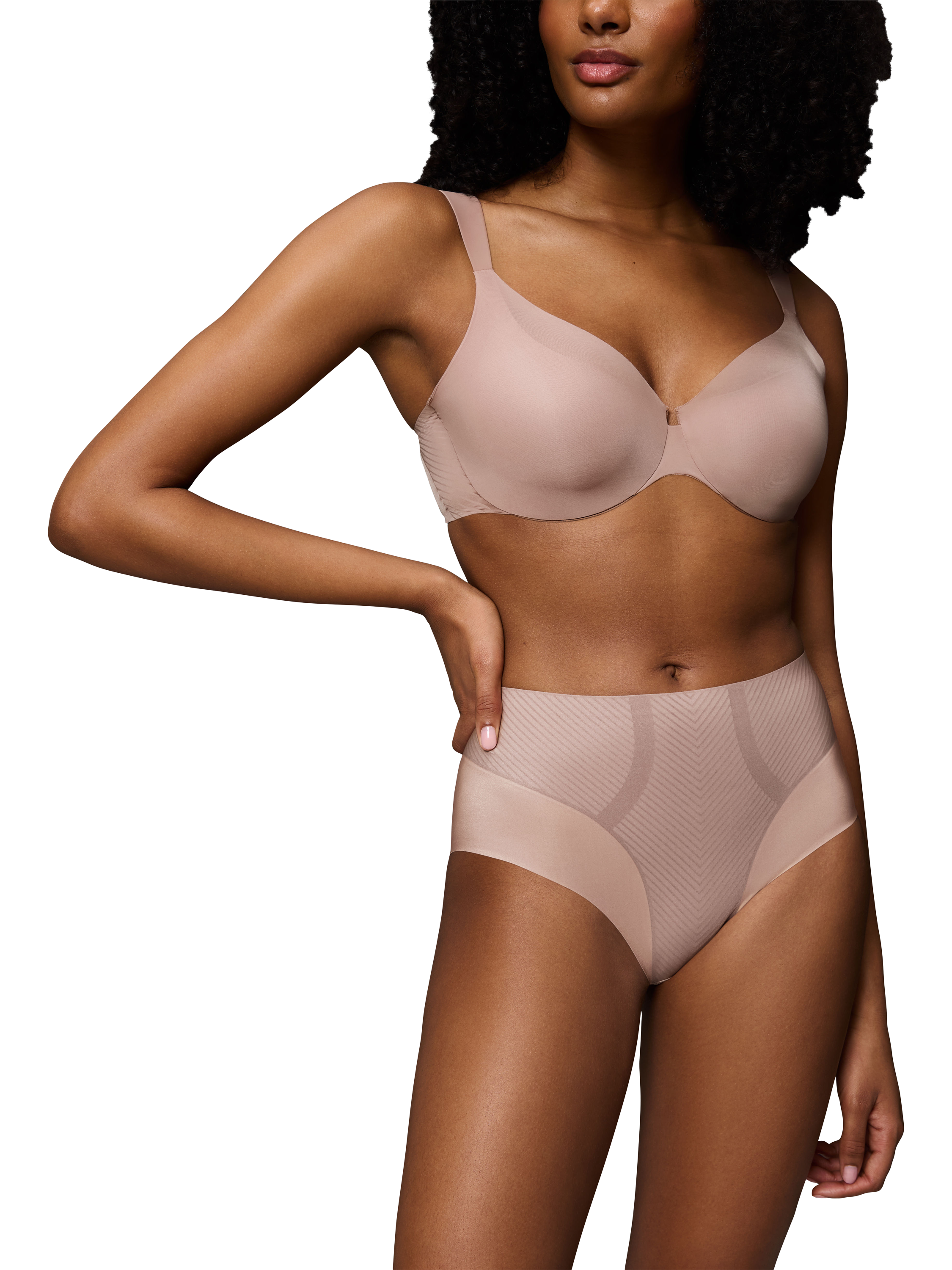 Product image 4 of 5, which shows Triumph Body Make-Up Illusion Curve Maxi Knickers, Chocolate Mousse, S
