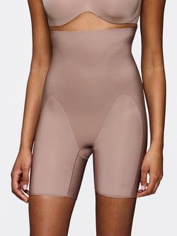 Triumph Body Make-Up Illusion Curve Super High-Waist Mid-Thigh Shorts, Chocolate Mousse