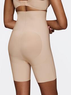Triumph Body Make-Up Illusion Curve Super High-Waist Mid-Thigh Shorts - view 2, Nude Beige