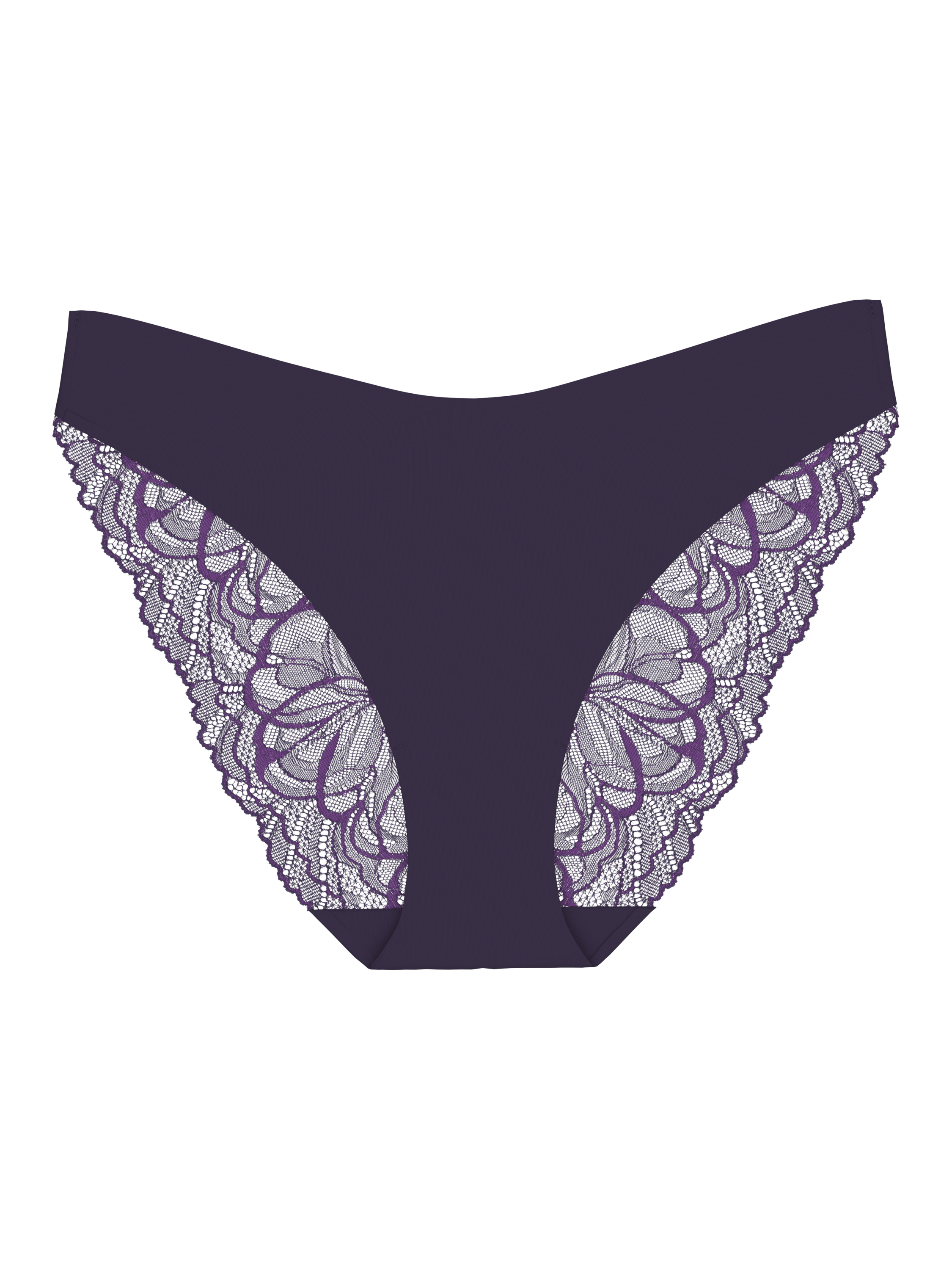 Product image 5 of 5, which shows Triumph Body Make-Up Illusion Lace High Leg Tai Knickers, Prussian Blue, 8