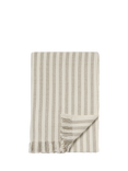 Piglet in Bed Pembroke Stripe Throw, Oatmeal