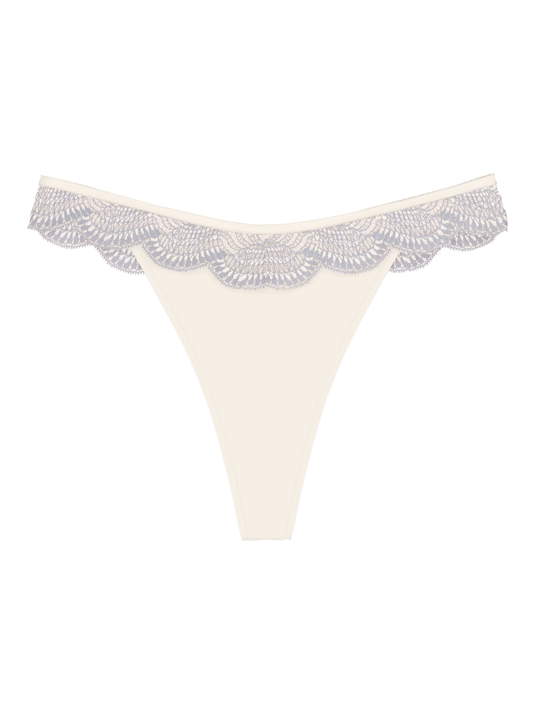 Product image 1 of 2, which shows Triumph Comfort Glam Thong, Silk White, 8