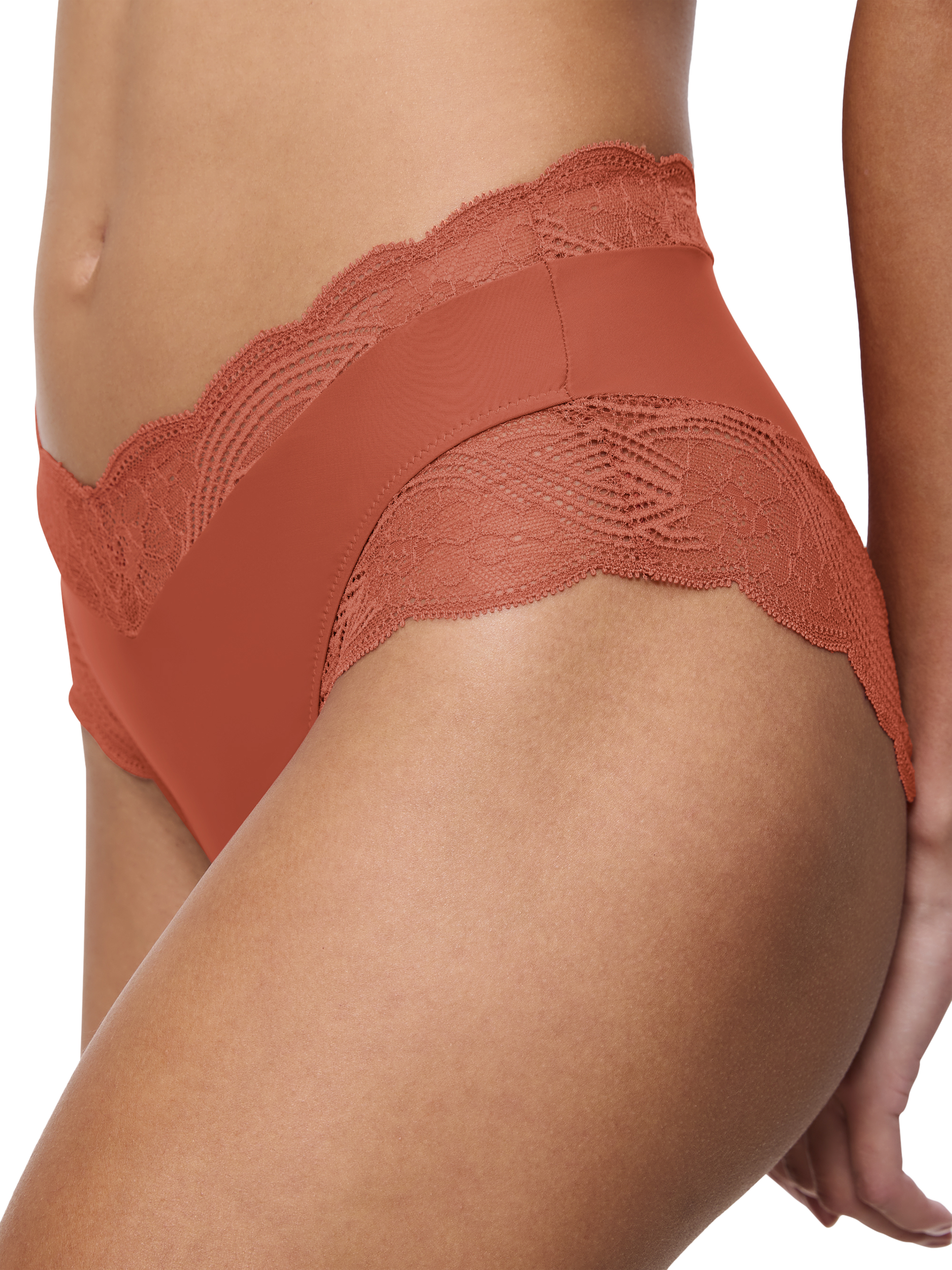 Product image 3 of 5, which shows Triumph Lift Smart Bandeau Maxi Knickers, Desert Sunset, S