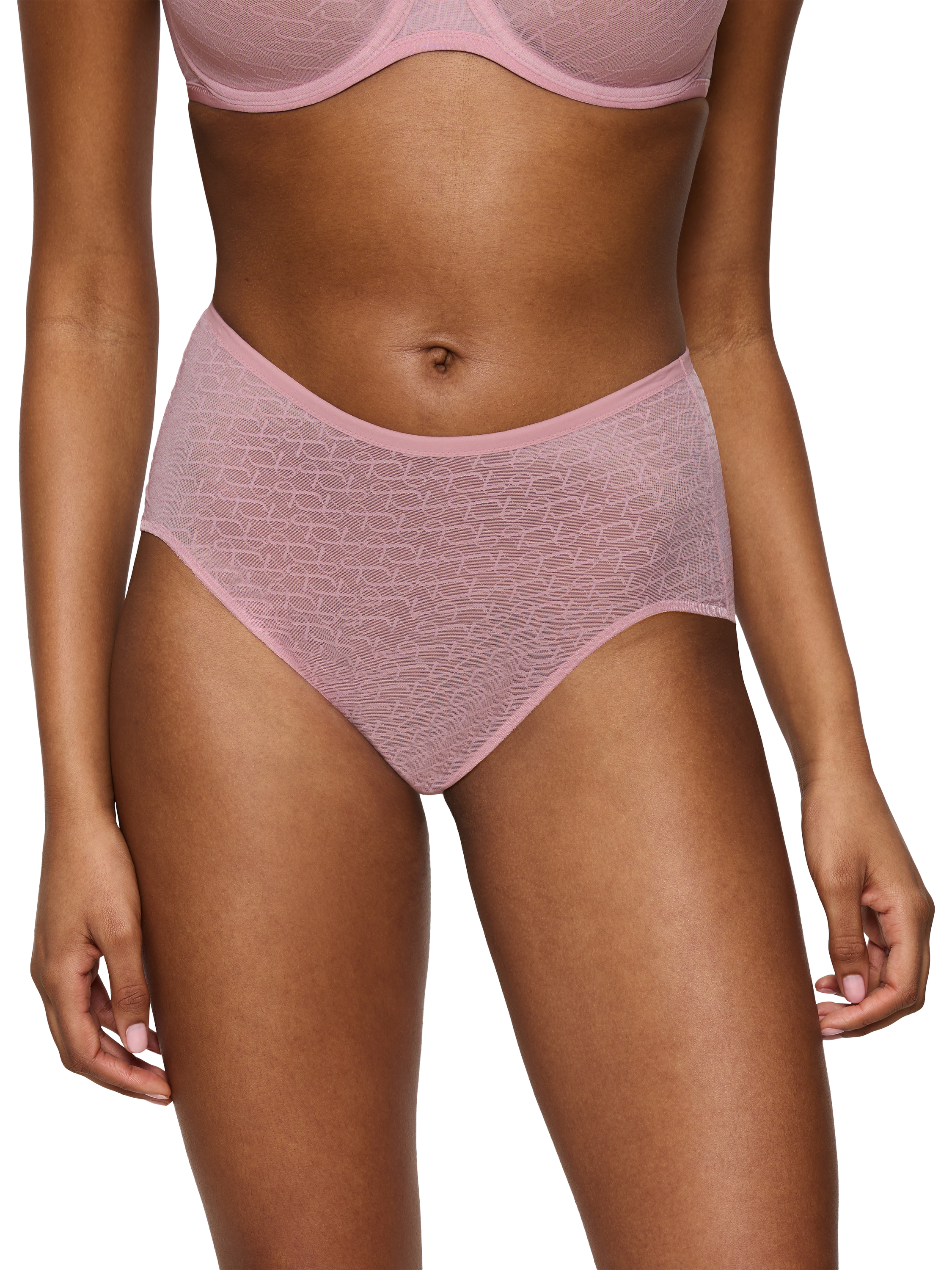 Product image 1 of 5, which shows Triumph Signature Sheer Maxi Knickers, Blossom Kiss, 8