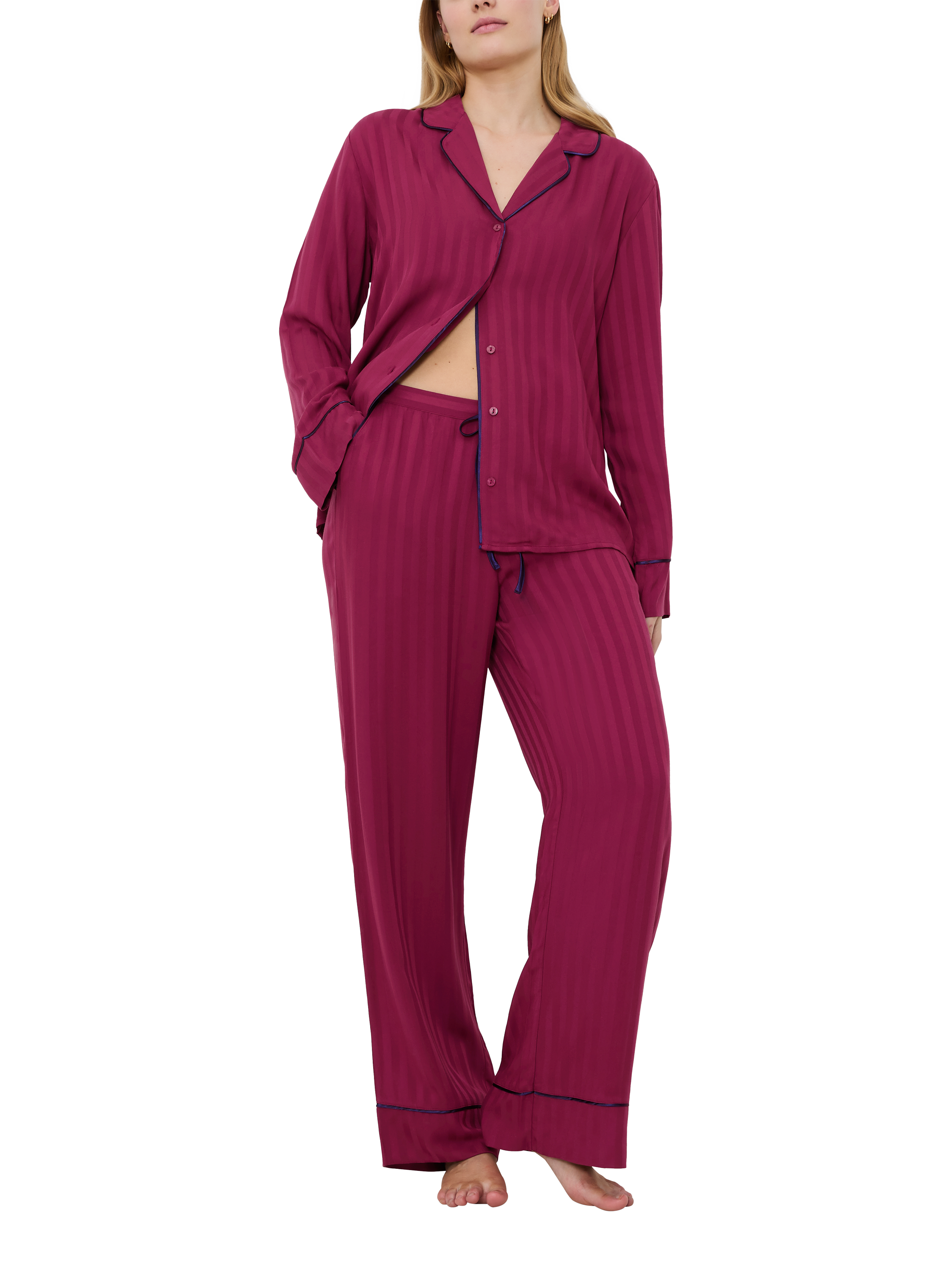 Product image 5 of 7, which shows Triumph Amourette Jacquard Pyamas, Sweet Marsala, 8