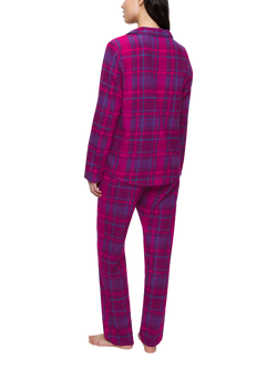 Triumph Boyfriend Check Pyjama Set, Red/Multi - view 2, Red/Multi