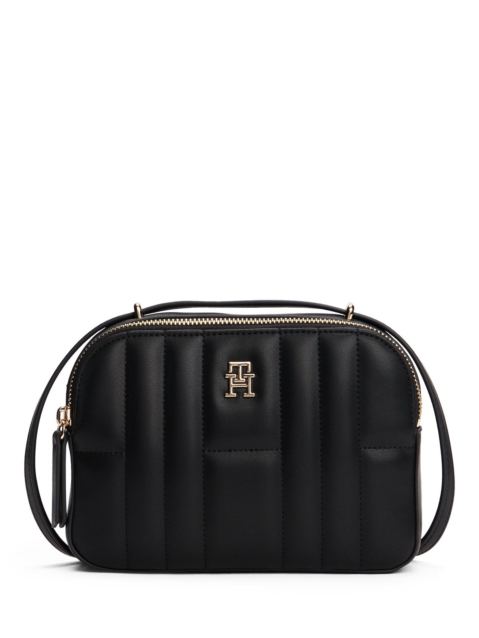Tommy Hilfiger Monogram Quilted Crossbody Bag, Black