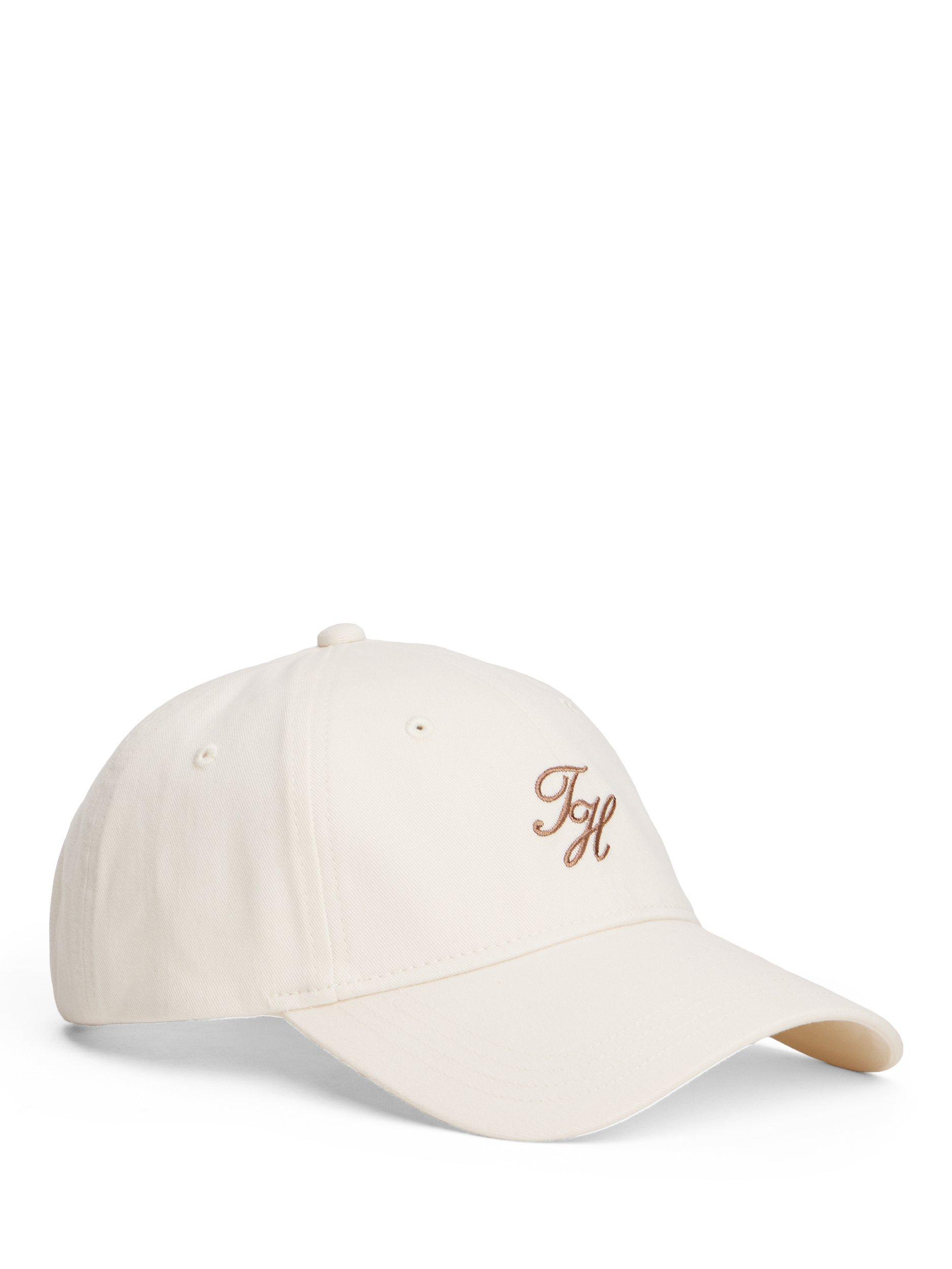 Tommy Hilfiger Embroidered Logo Baseball Cap, Ivory Petal, One Size