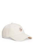 Tommy Hilfiger Embroidered Monogram Baseball Cap, Ivory Petal