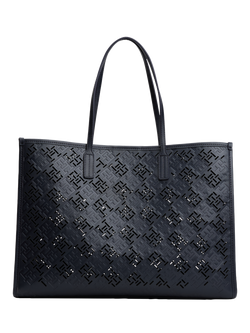 Tommy Hilfiger TH Monogram Tote Bag, Space Blue