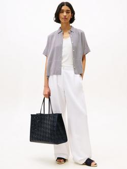 Tommy Hilfiger TH Monogram Tote Bag - view 2, Space Blue