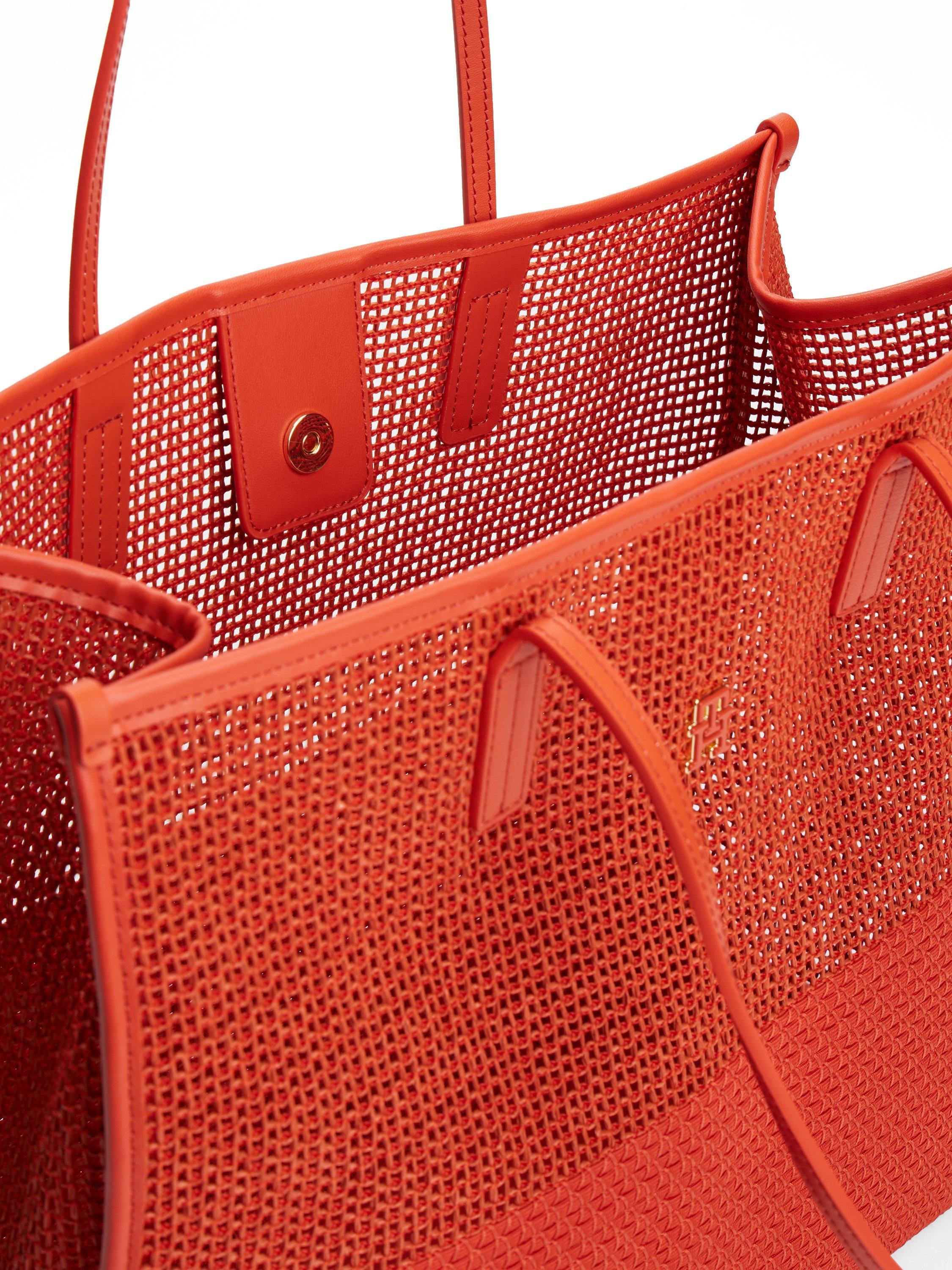 Product image 5 of 5, which shows Tommy Hilfiger City Woven Tote Bag, Rustic Clay