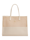 Tommy Hilfiger City Woven Tote Bag, Classic Beige