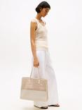 Tommy Hilfiger City Woven Tote Bag, Classic Beige