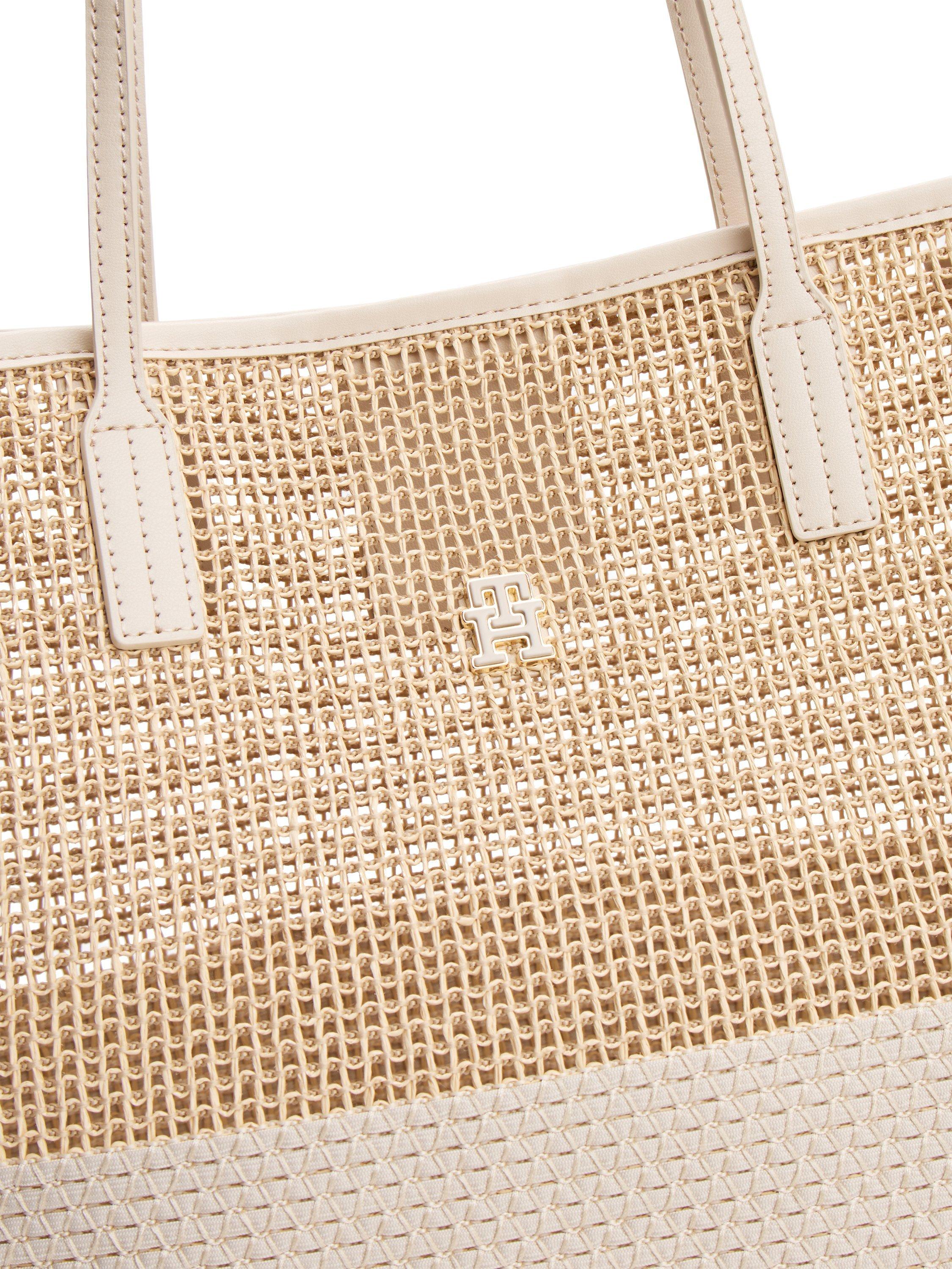 Product image 4 of 5, which shows Tommy Hilfiger City Woven Tote Bag, Classic Beige