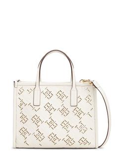 Tommy Hilfiger TH Monogram Tote Bag, Ivory Petal