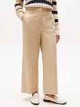 Tommy Hilfiger Pressed Wide Leg Ankle Chinos, Beige