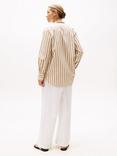 Tommy Hilfiger Collarless Stripe Shirt, Natural/Multi