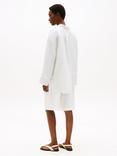 Tommy Hilfiger Oversized Stripe Pure Linen Shirt, Ecru/Multi
