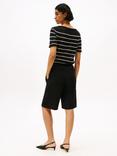 Tommy Hilfiger Tailored Slim Fit Linen Blend Shorts, Black