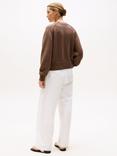 Tommy Hilfiger V-Neck Jersey Jumper, Mid Brown