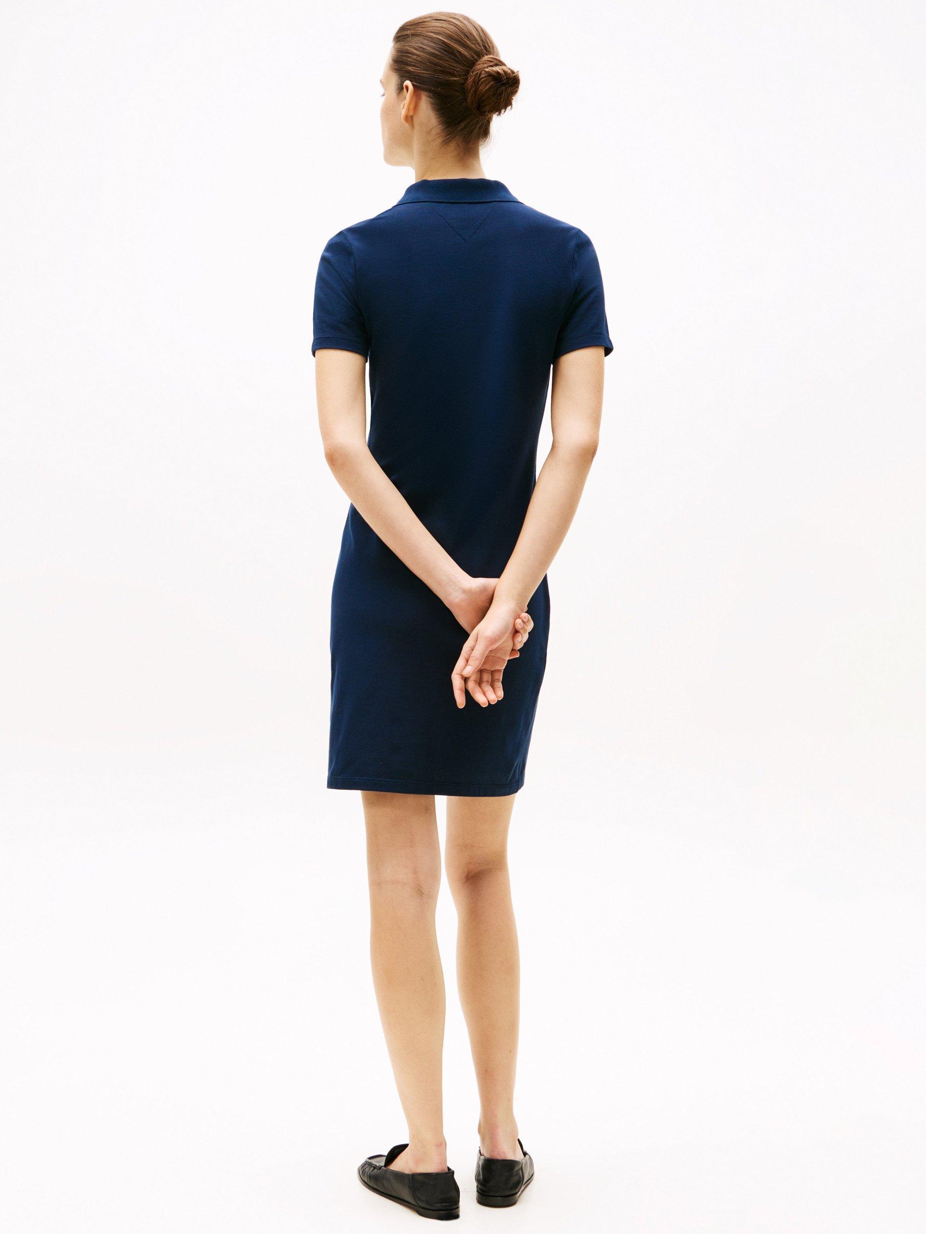 Product image 2 of 5, which shows Tommy Hilfiger 1985 Polo Mini Dress, Navy Blue, XS