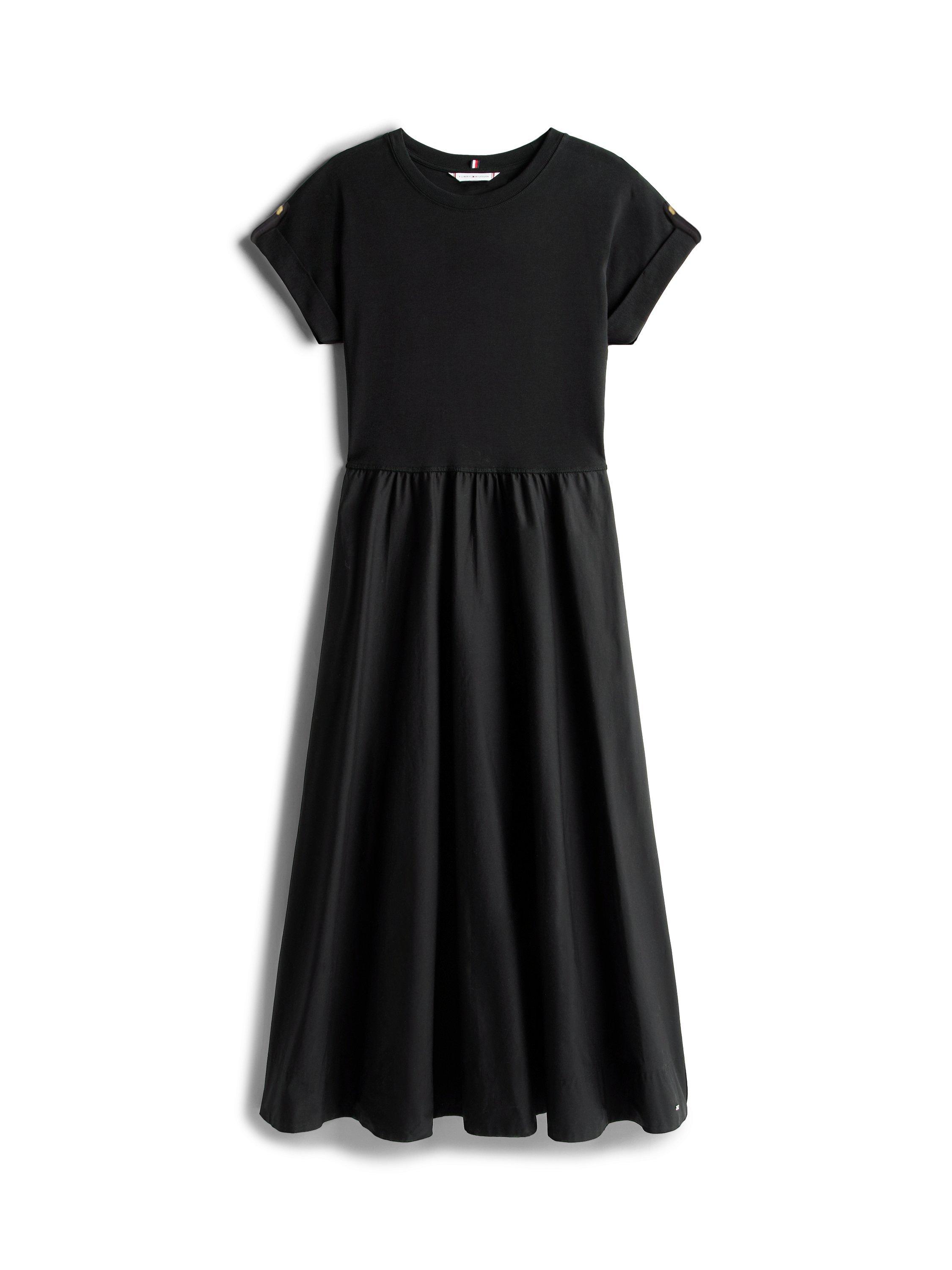 Product image 5 of 5, which shows Tommy Hilfiger Midi T-Shirt Dress, Black, XS