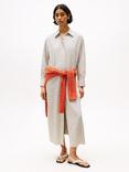 Tommy Hilfiger Stripe Oversized Maxi Shirt Dress, Natural/Black