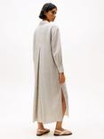 Tommy Hilfiger Stripe Oversized Maxi Shirt Dress, Natural/Black
