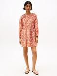 Tommy Hilfiger Oversized Floral Mini Dress, Orange