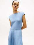 Tommy Hilfiger Pleated Skirt Maxi Dress, Brisk Blue