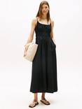 Tommy Hilfiger Smock Bodice Maxi Dress, Black
